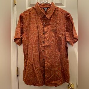 Sherpa Adventure Gear Men's Orange Patterned Shirt